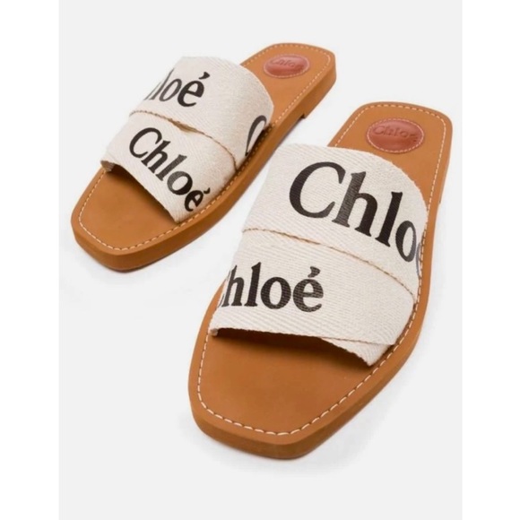chloé sandals cream